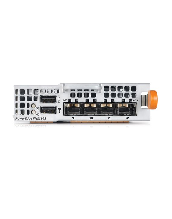 Dell 210-AHBT Fn2210s I/o Module Provides Up To Two Ports Of 2/4/ 8gbit/s Fc Two Ports Of Sfp+ 10gbe Connectivity Provides Ethernet Connectivity Supports Optical And Dac Cable Media