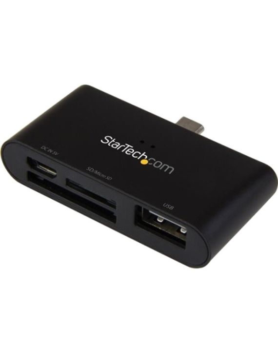 StarTech FCREADU2OTGB USB Card reader for mobile devices supports SD & microSD Card