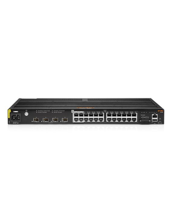 HPE JL818A Aruba CX 4100i Series 20-Ports 10/100/1000BASE-T Class4 and 4-Ports Class6 Ethernet Layer 2 Rack-mountable Managed Network Switch with 4-Ports SFP+