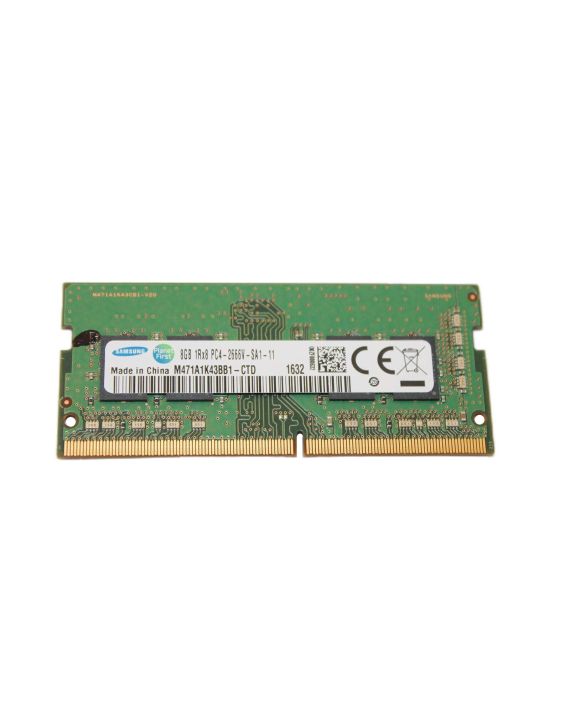 Samsung M471A1K43BB1-CTD 8GB 2666MHz DDR4 PC4-21300 Non-ECC CL19 260-Pin SODIMM 1.2V Single Rank x8 Memory Module