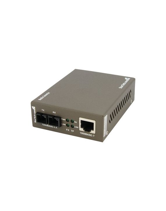 Startech MCMGBSC15 - 1000 Mbps Gigabit Single-Mode Fiber Ethernet Media Converter Sc 15Km - 1 X Rj-45
